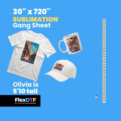 Gang Sheet Upload 30inch (Sublimation)