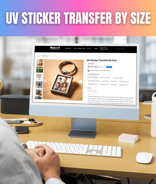 UV Sticker Transfer By Size