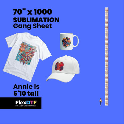 Gang Sheet Upload 70inch (Sublimation)