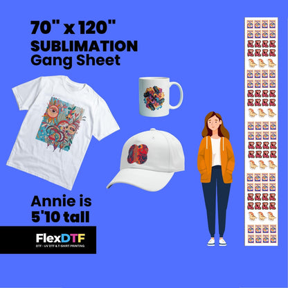 Gang Sheet Upload 70inch (Sublimation)