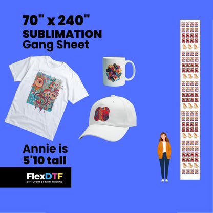 Gang Sheet Upload 70inch (Sublimation)