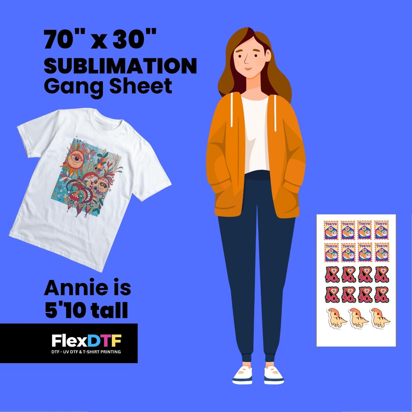 Gang Sheet Upload 70inch (Sublimation)