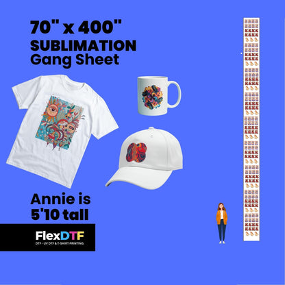 Gang Sheet Upload 70inch (Sublimation)