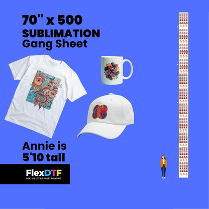 Gang Sheet Upload 70inch (Sublimation)