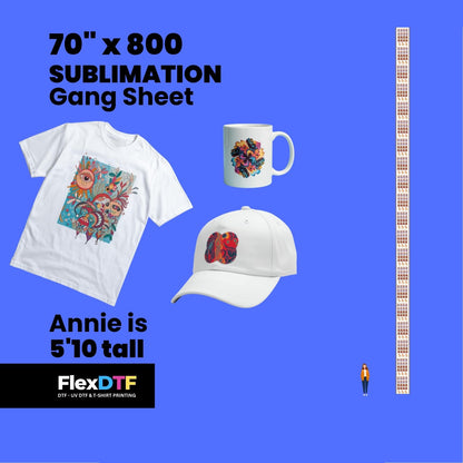 Gang Sheet Upload 70inch (Sublimation)