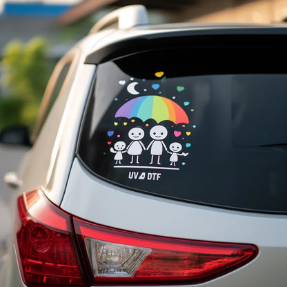 UV Sticker Transfer By Size